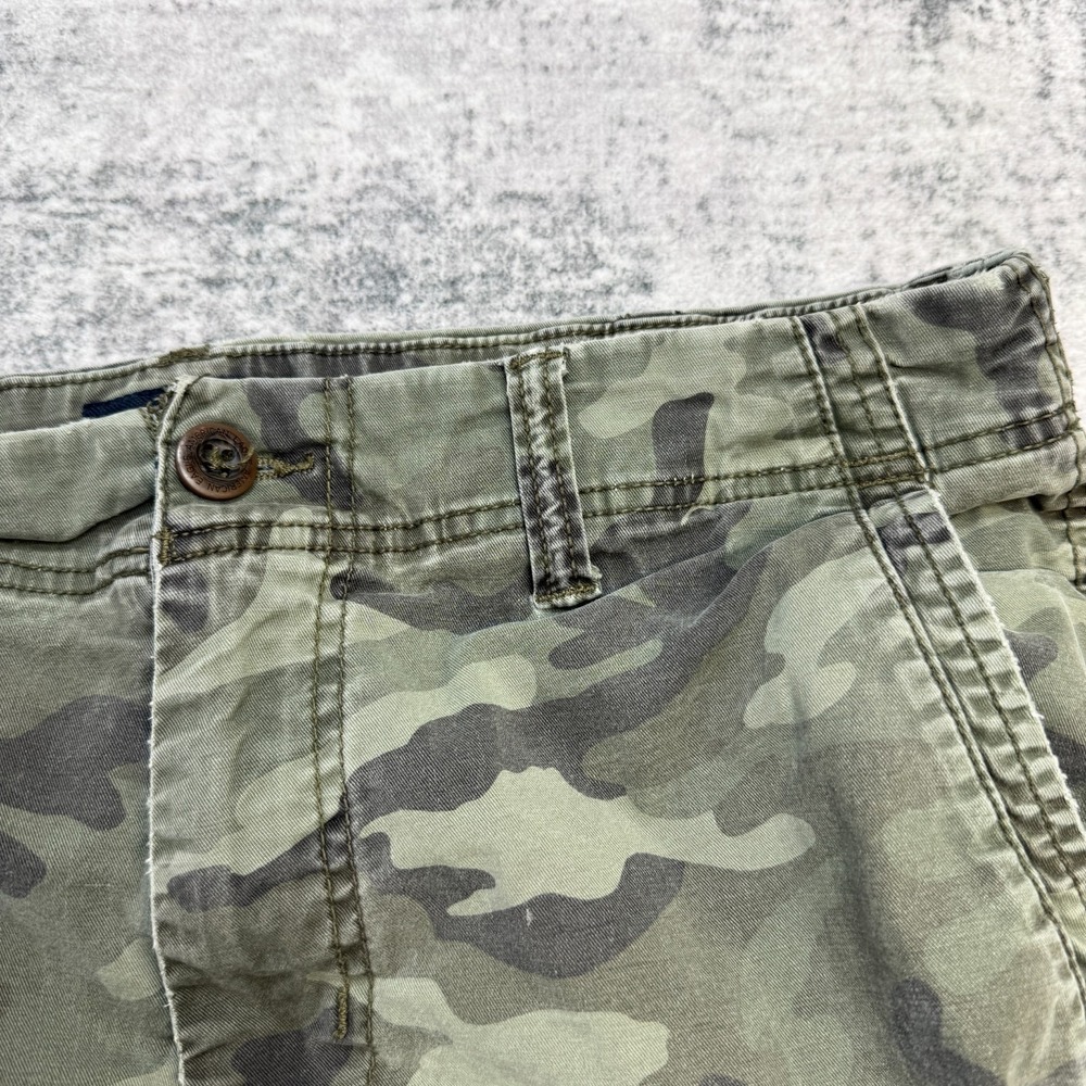 American Eagle Cargo Shorts Mens 36 Green Camo Next Level Flex Military Skater - Picture 5 of 13